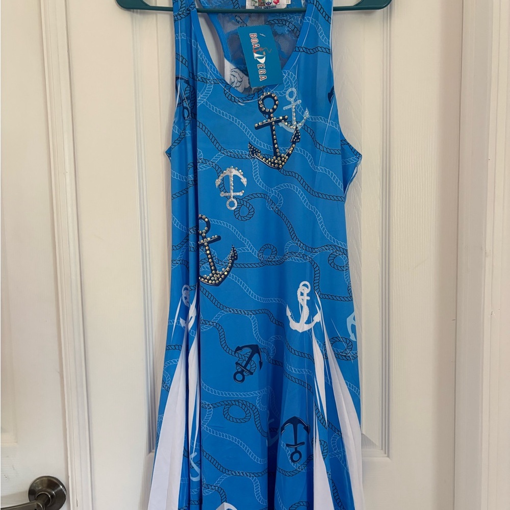 India Boutique Blue and Black Dress